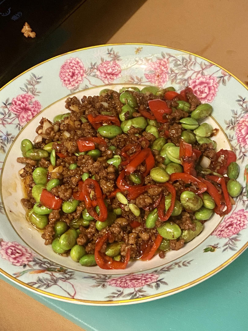 下饭菜 肉末毛豆