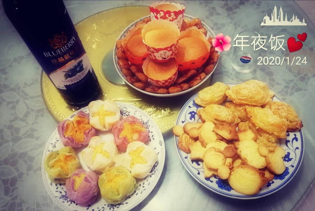 花开富贵之四种口味的椰蓉开口酥