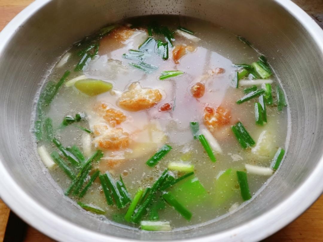 鲜掉眉❗️❗️好喝到哭的丝瓜煎蛋汤