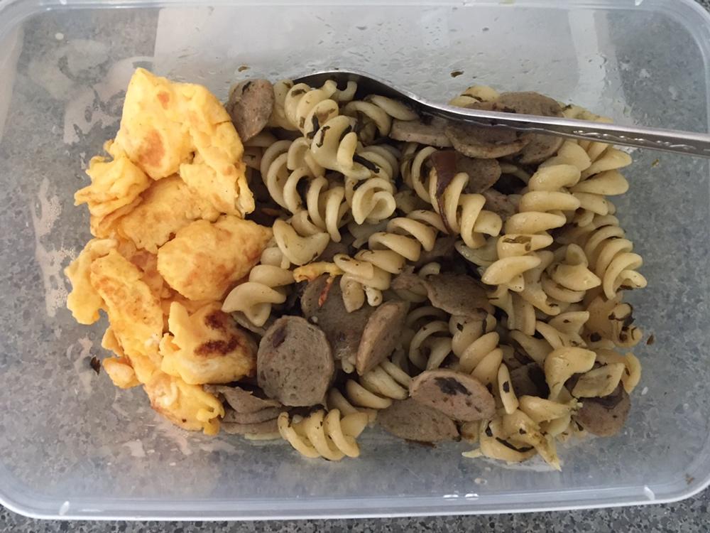 可能是最好吃系列--橄榄菜培根意面