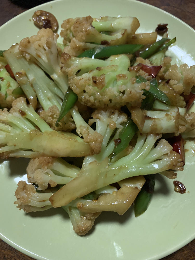 老丁的私房菜-干锅花菜