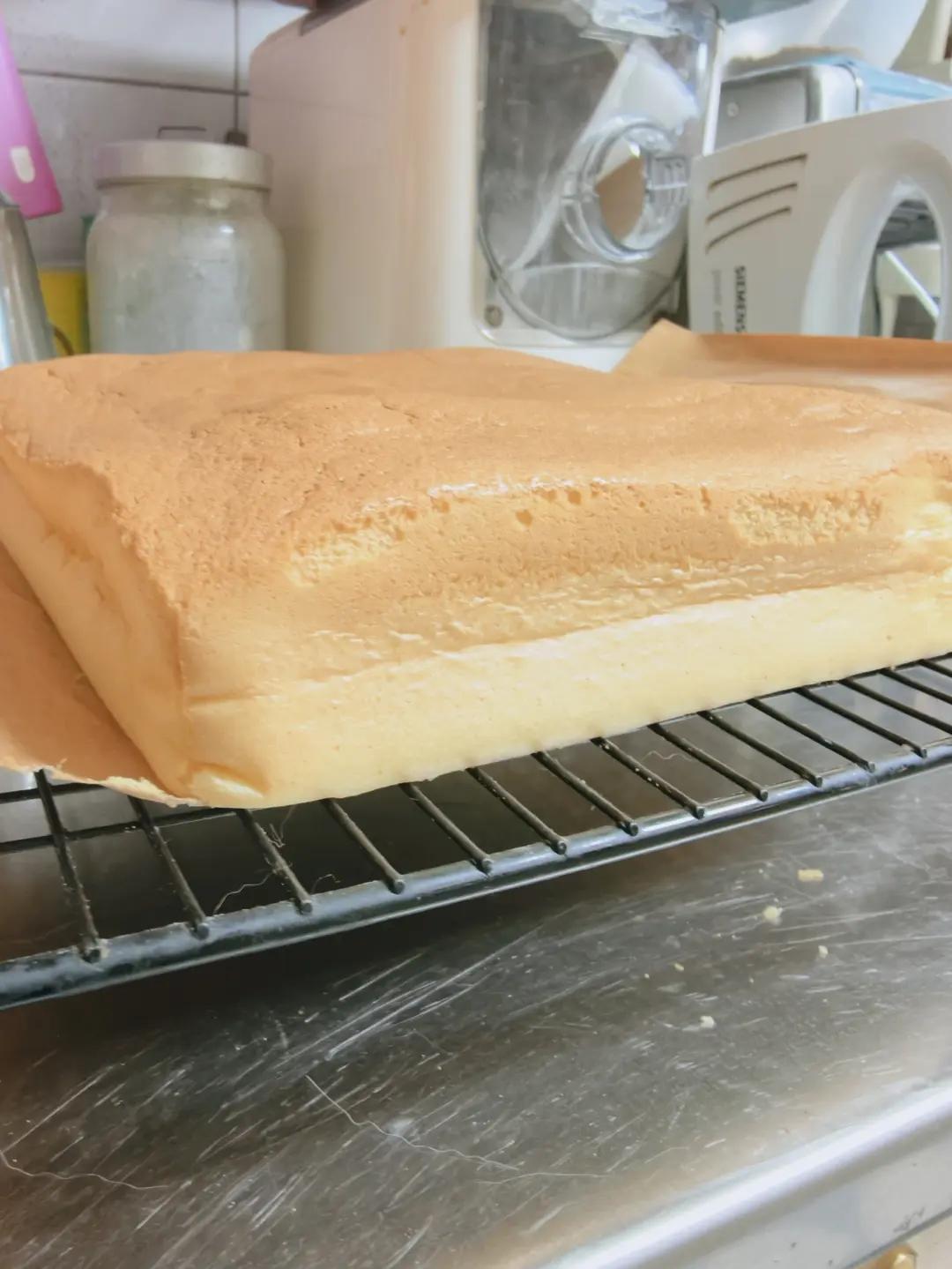 简单又好吃的古早蛋糕（8寸方盘）