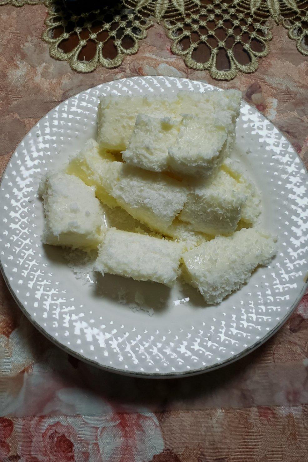 椰蓉牛奶小方