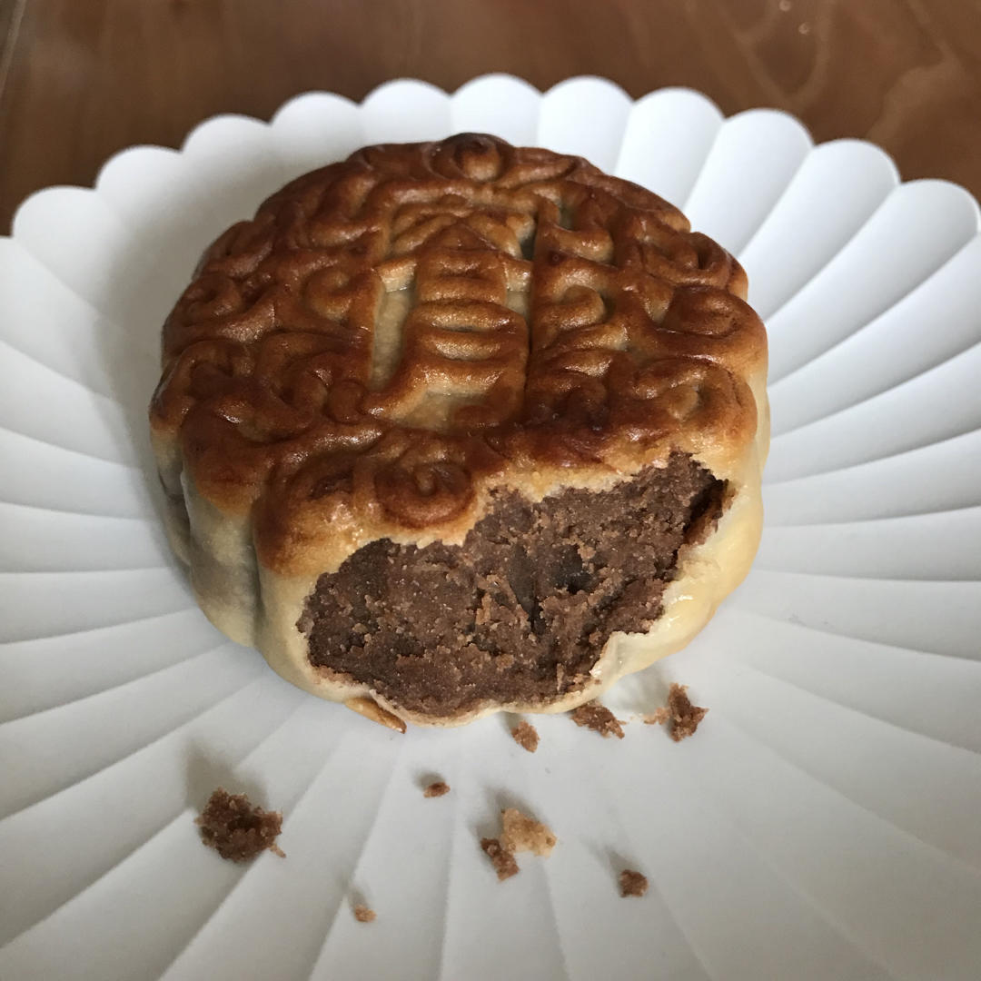 cici夕夕做的豆沙月饼