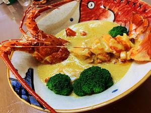 金猫咪食堂-咖喱焗龙虾的做法 步骤18