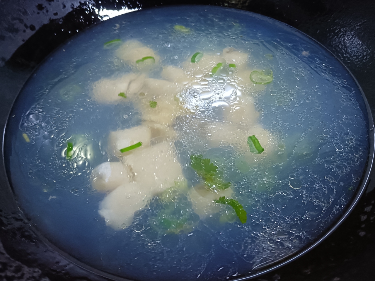 扇贝柱菠菜蛋花汤的做法 步骤5