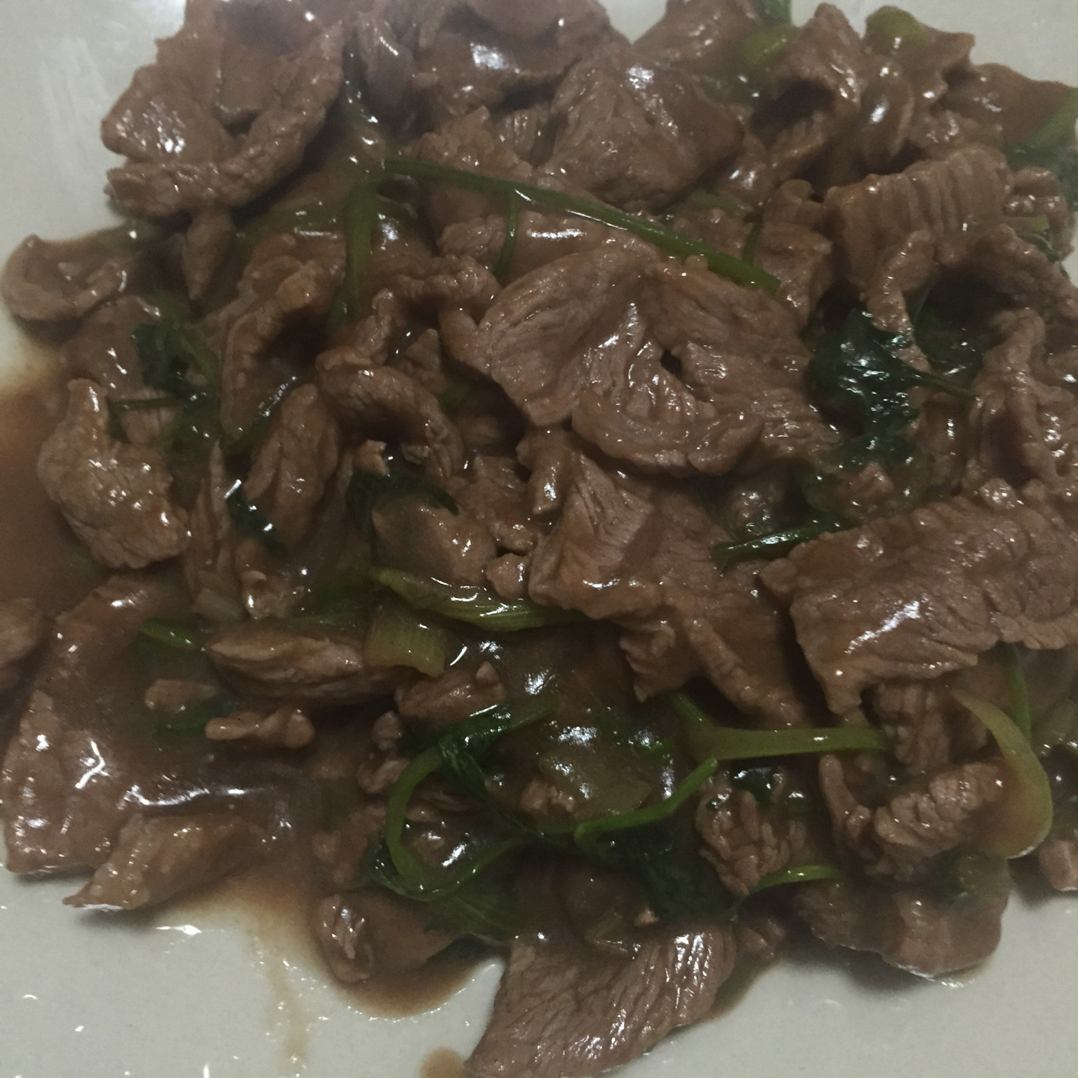 香菜炒牛肉