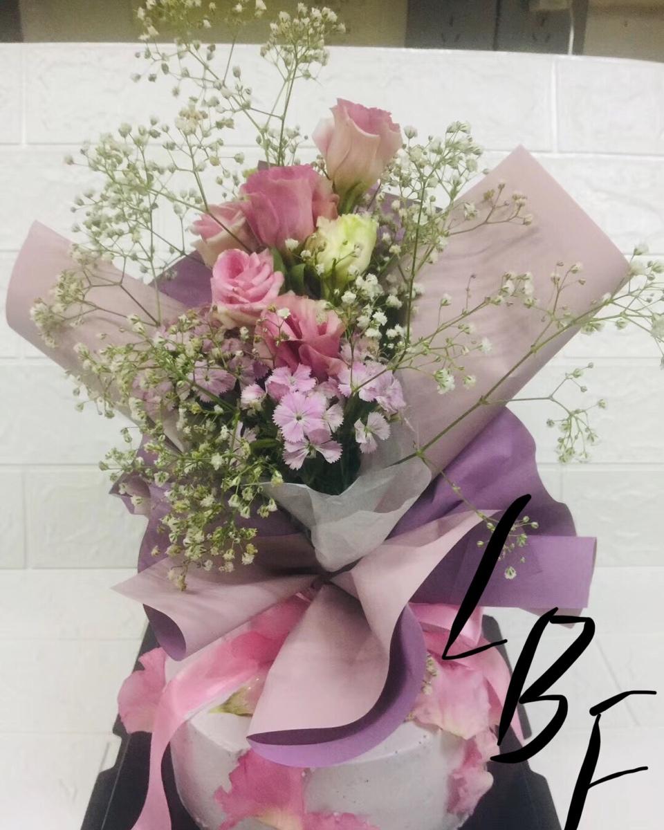 母亲节蛋糕女生节520情人节玫瑰蛋糕