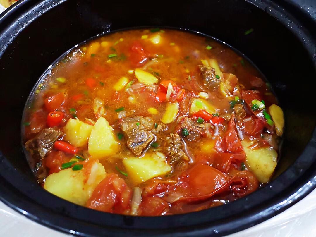 番茄土豆炖牛腩