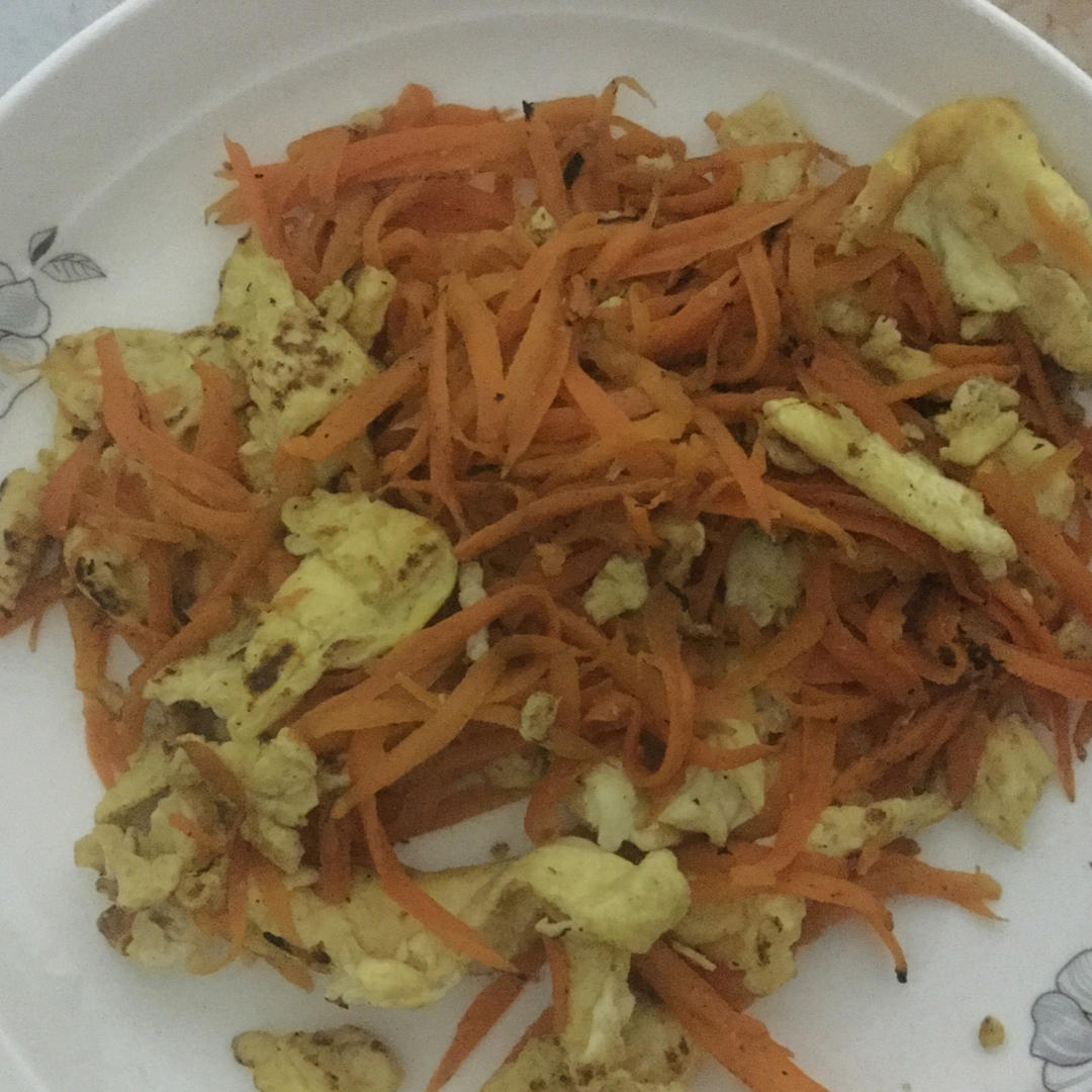 胡萝卜炒鸡蛋