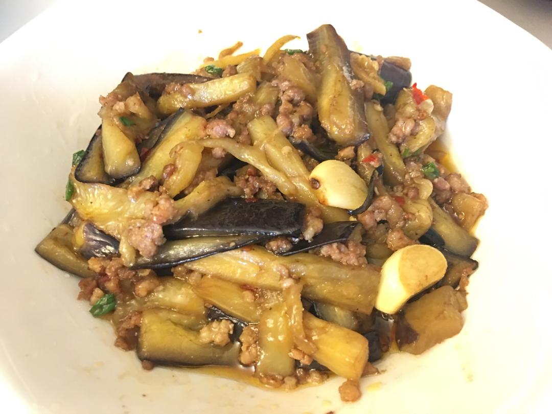 红烧肉沫茄子
