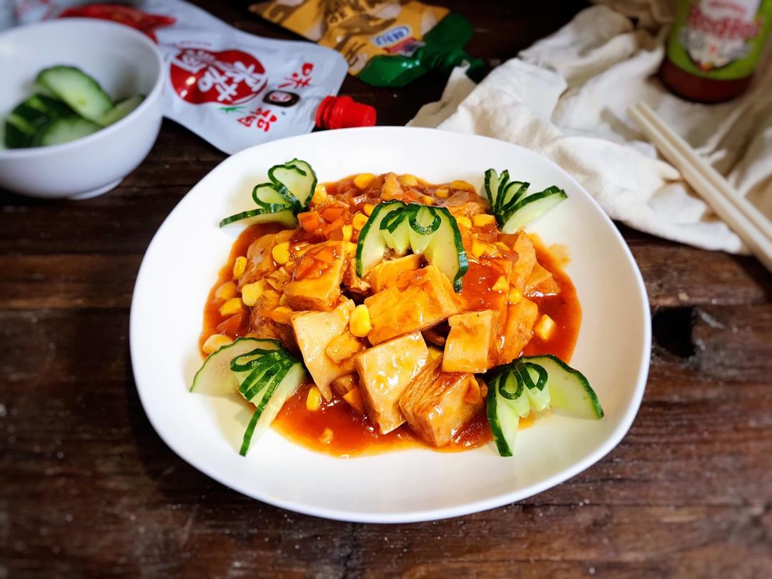 糖醋冻豆腐