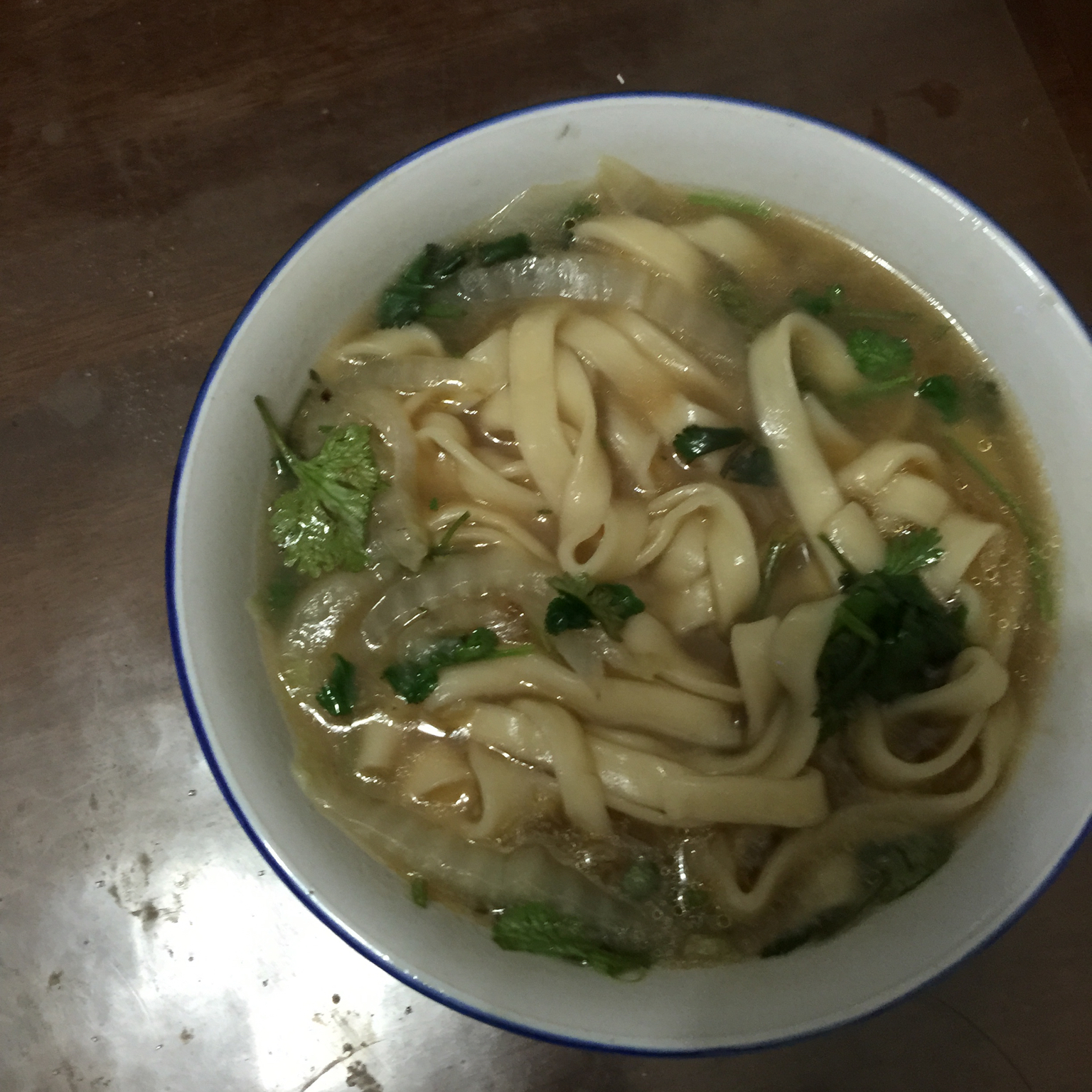 白菜面条汤（荷包蛋版）