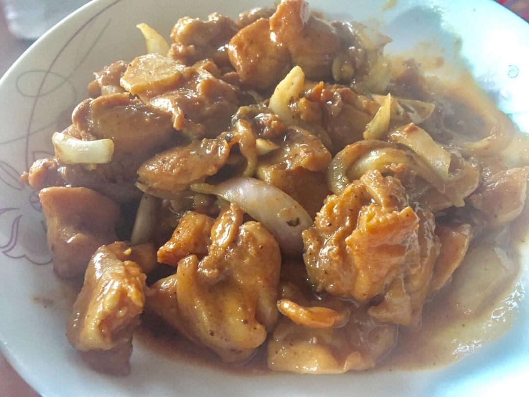 不加一滴水好吃到爆的干炒鸡腿肉