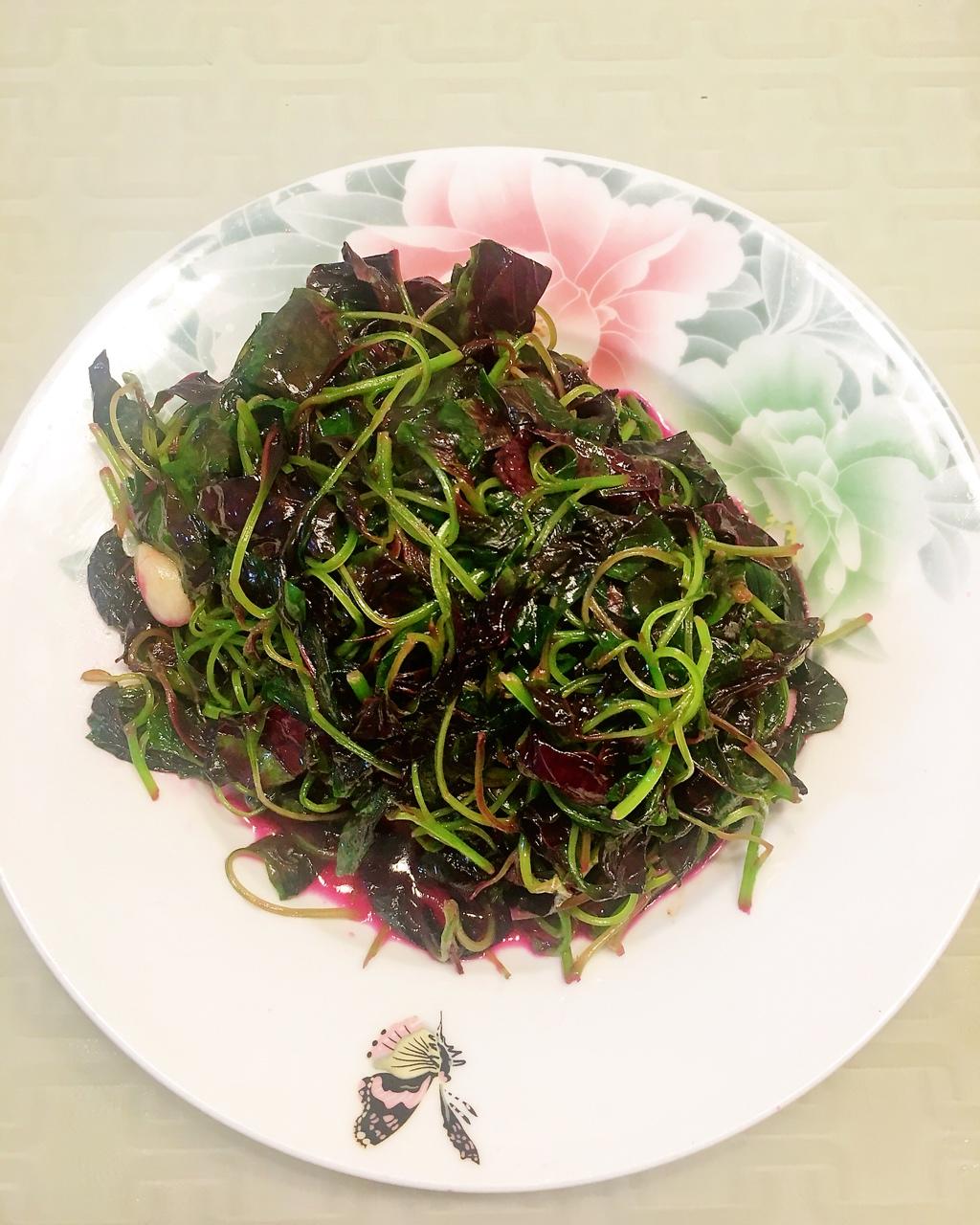 wawa23做的清炒红苋菜