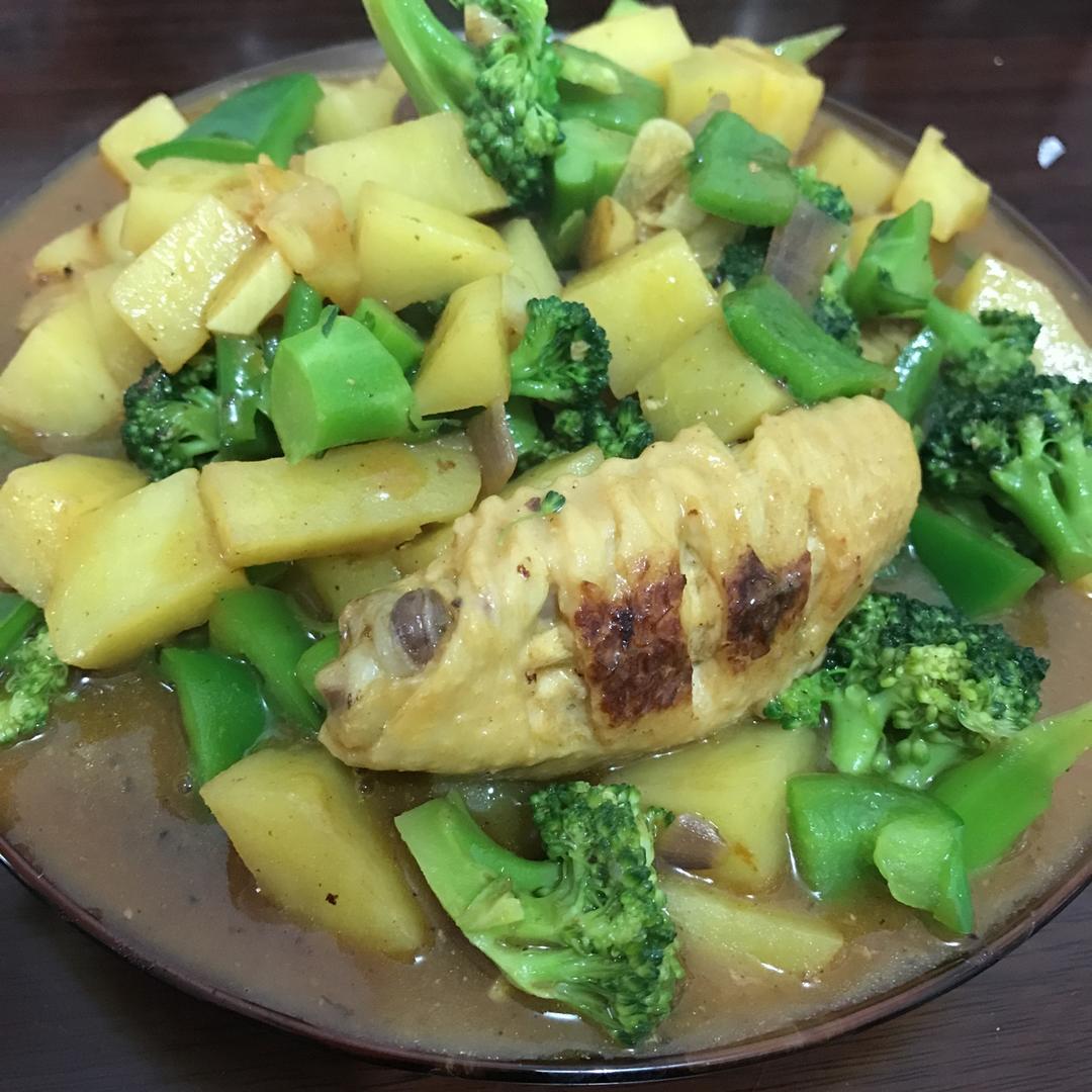 土豆咖喱鸡翅