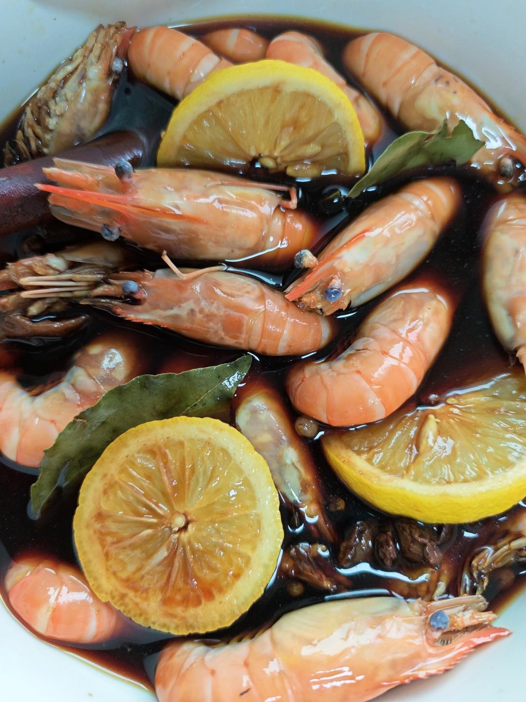 花雕熟醉虾的做法