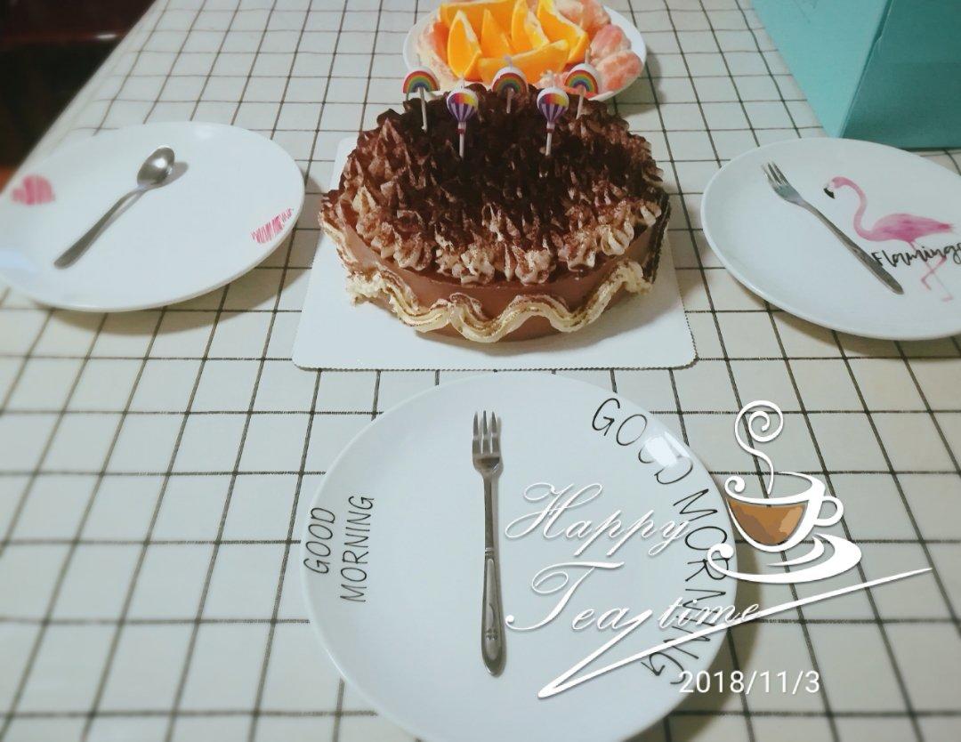 8寸可可戚风蛋糕