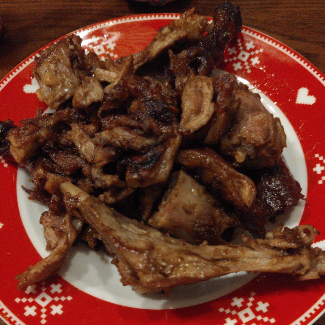 甜面酱炒鸭架子
