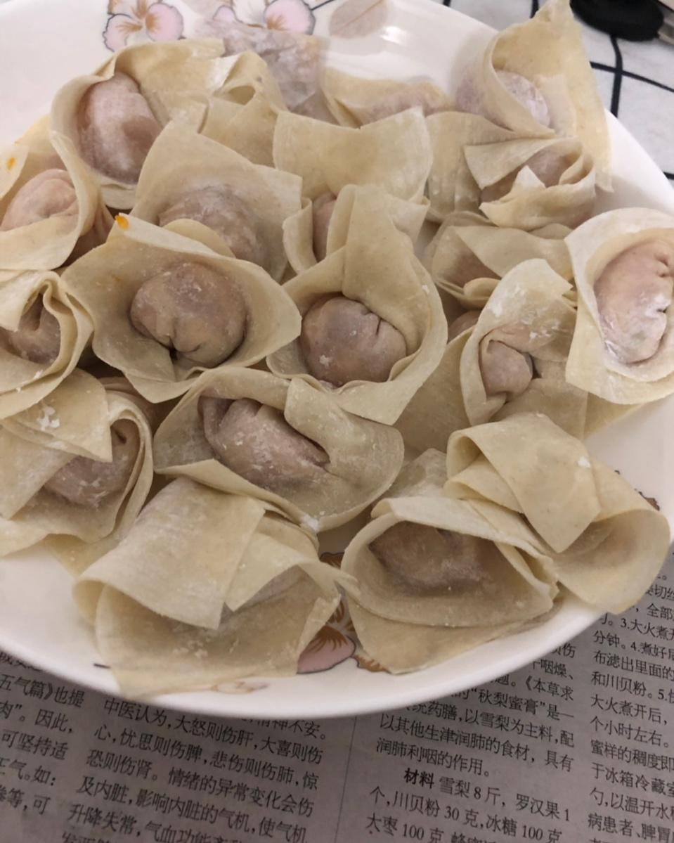 馄饨的包法（简单易学不跑馅儿）
