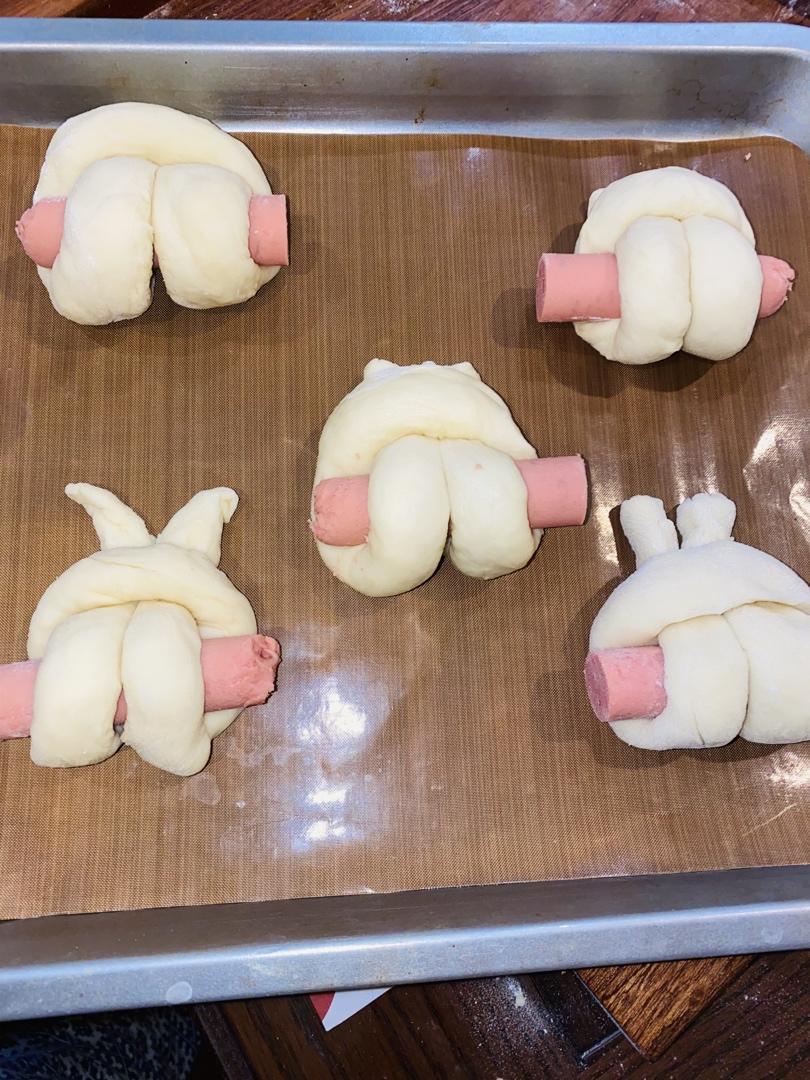 少女心的小兔子面包