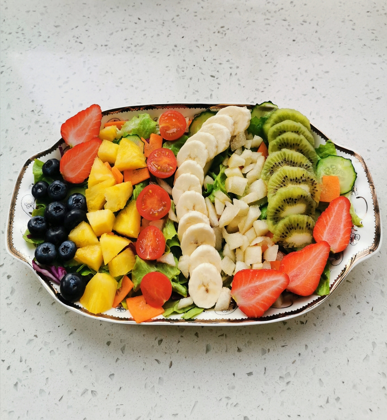 低脂餐—水果蔬菜沙拉的做法 步骤5