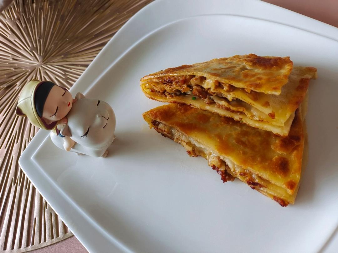 【千层牛肉饼】