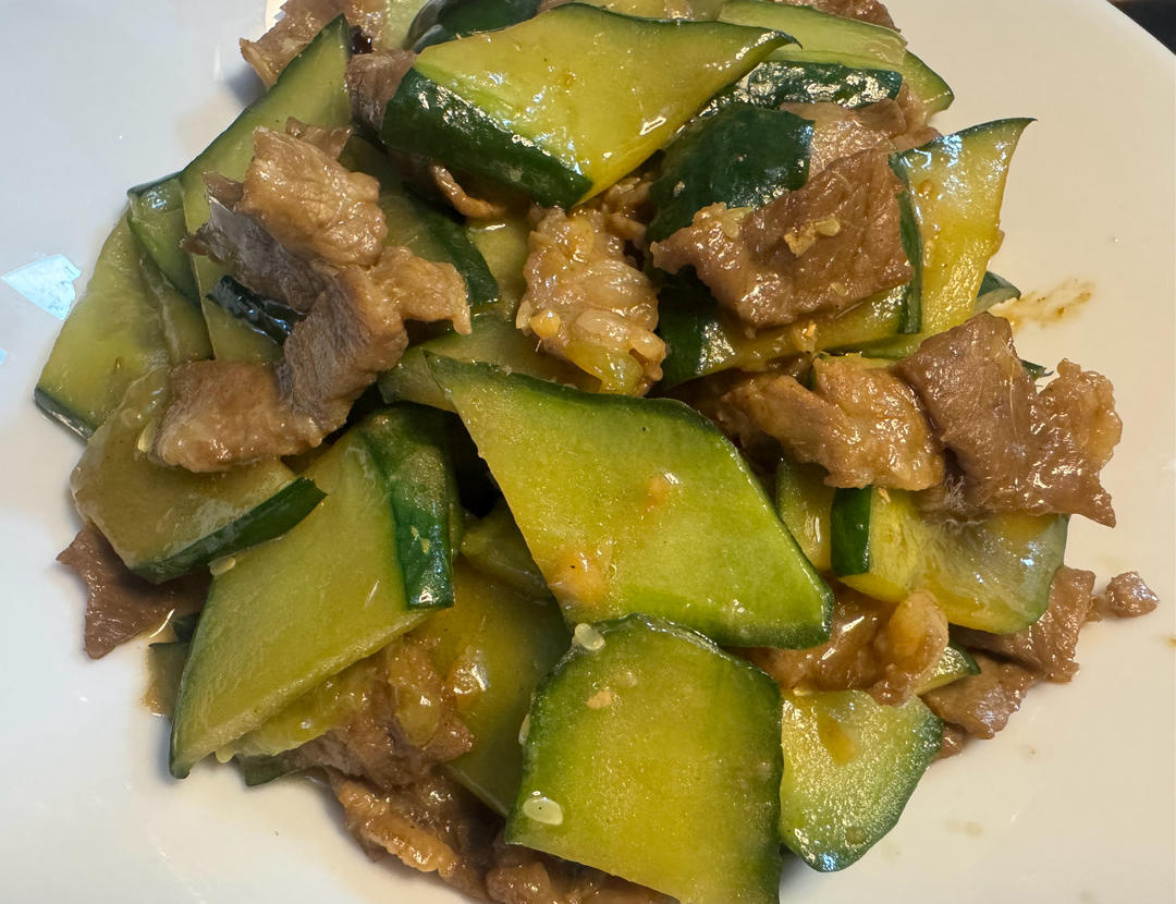 黄瓜炒牛肉