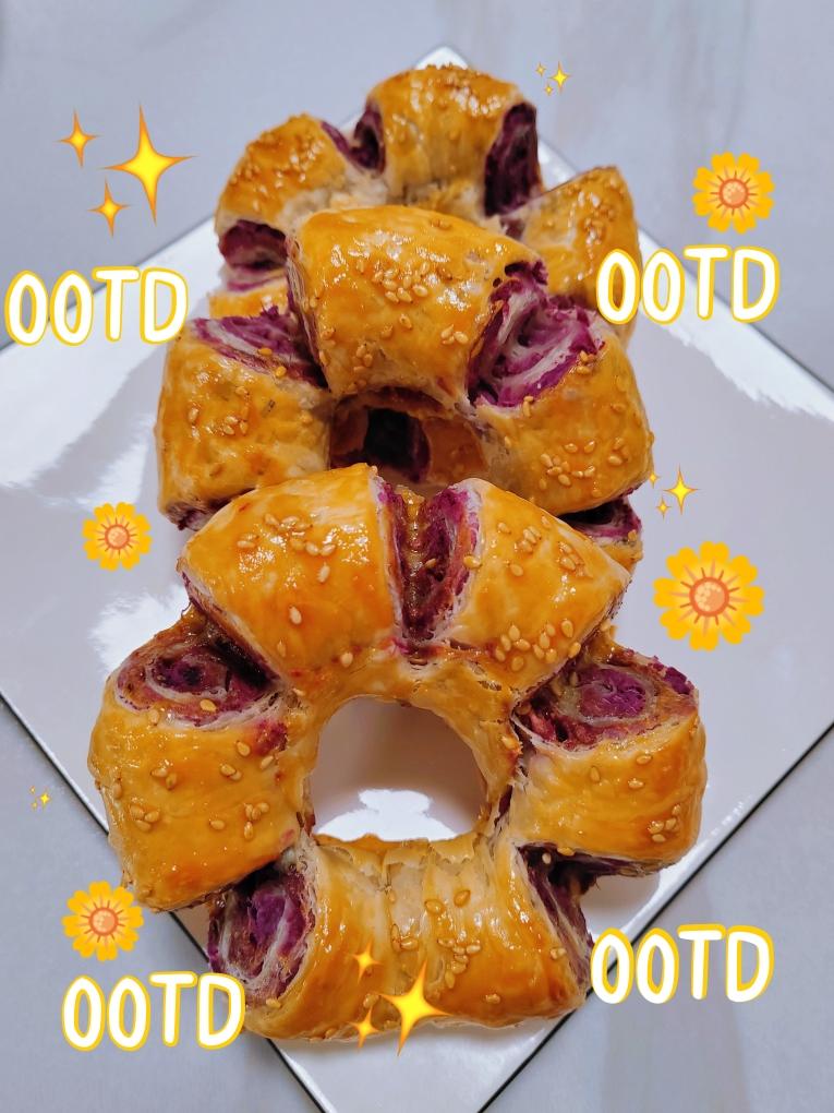 紫薯香芋甜甜圈