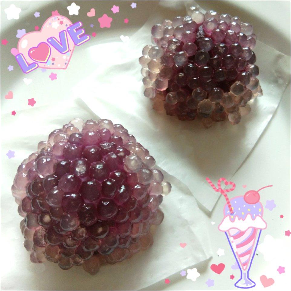 水晶紫薯糯米球