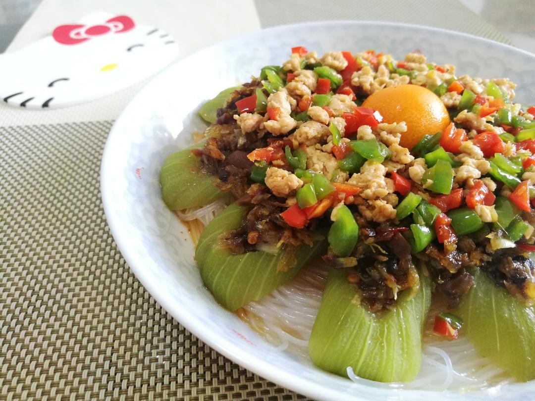 蒜蓉粉丝蒸丝瓜的做法