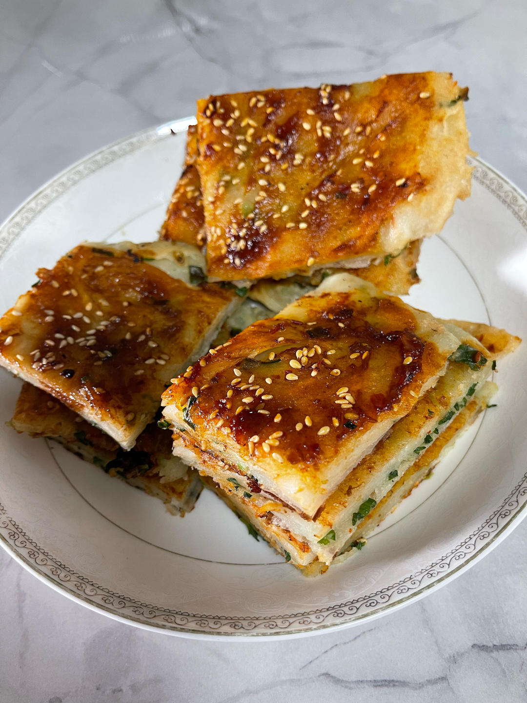 葱香浓郁的酱香饼