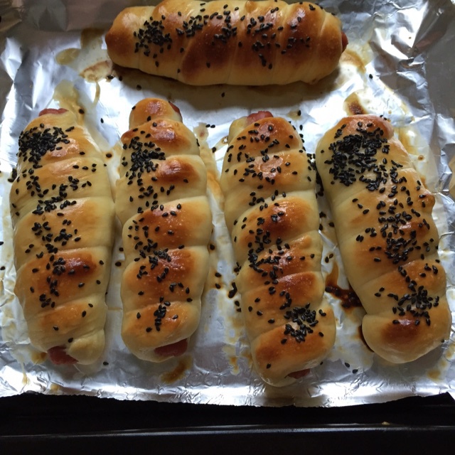 热狗面包卷
