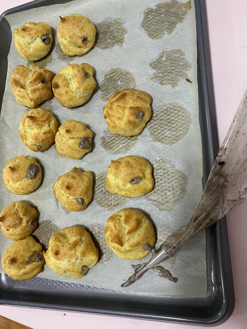 超简单的奶油小泡芙