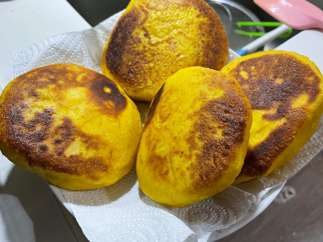 堂妈小厨——发面南瓜饼