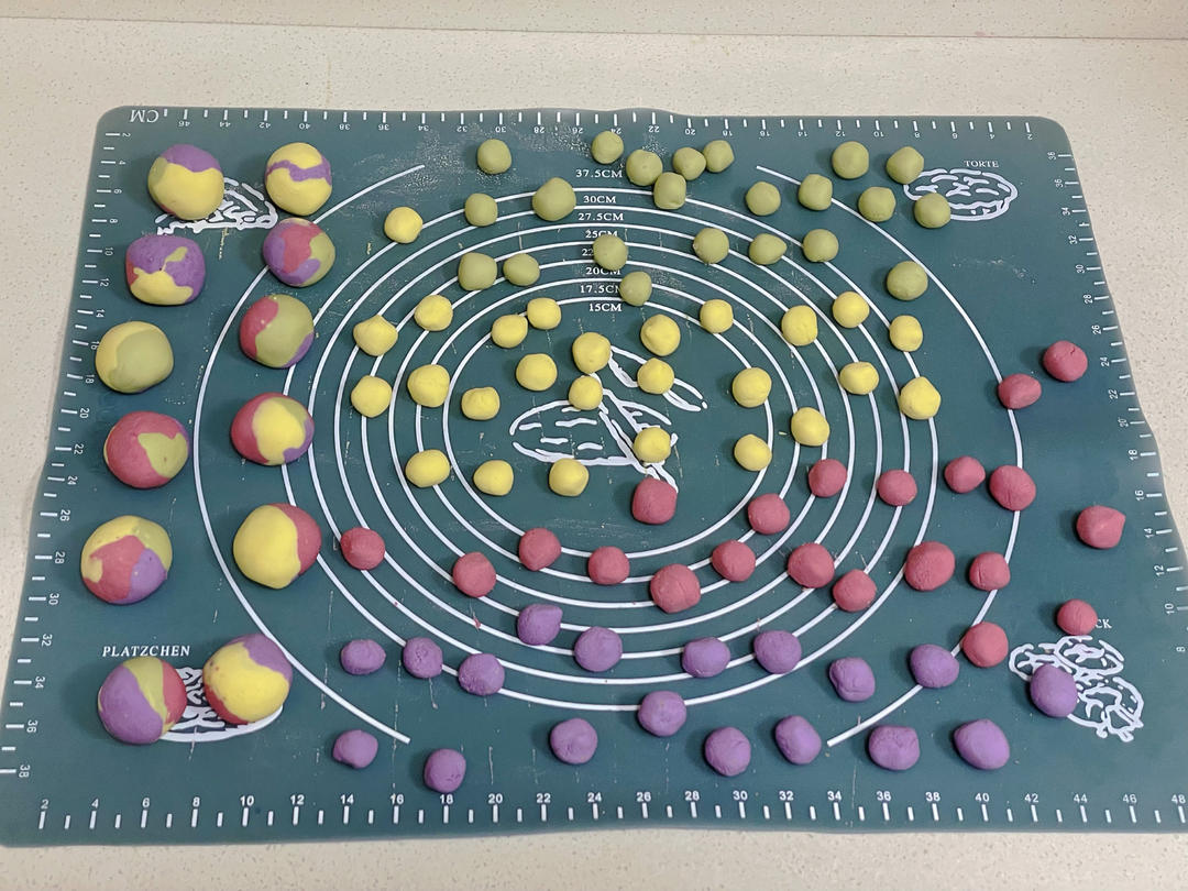 五彩糯米小圆子‼️天然颜色‼️万能搭配