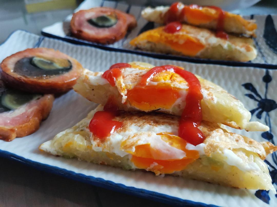 早餐饼(土豆丝饼、土豆丝鸡蛋饼)