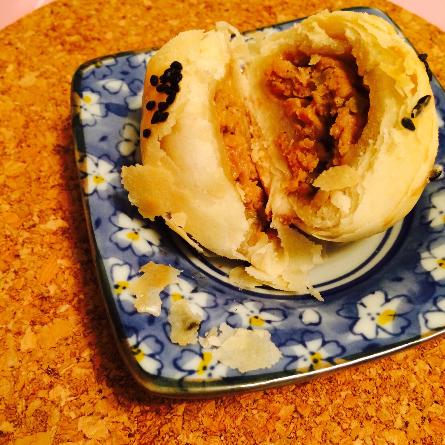 泳式鲜肉榨菜月饼
