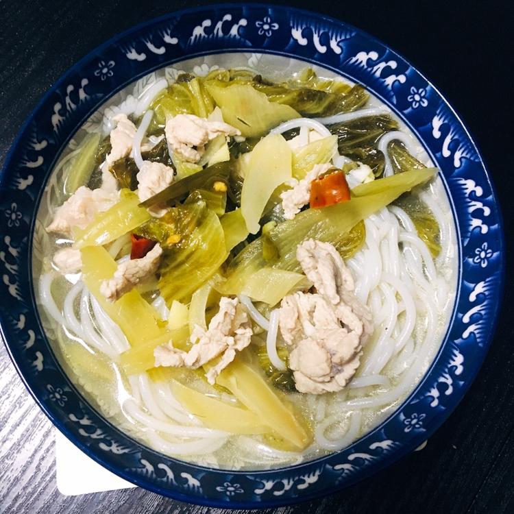 酸菜肉丝面、粉