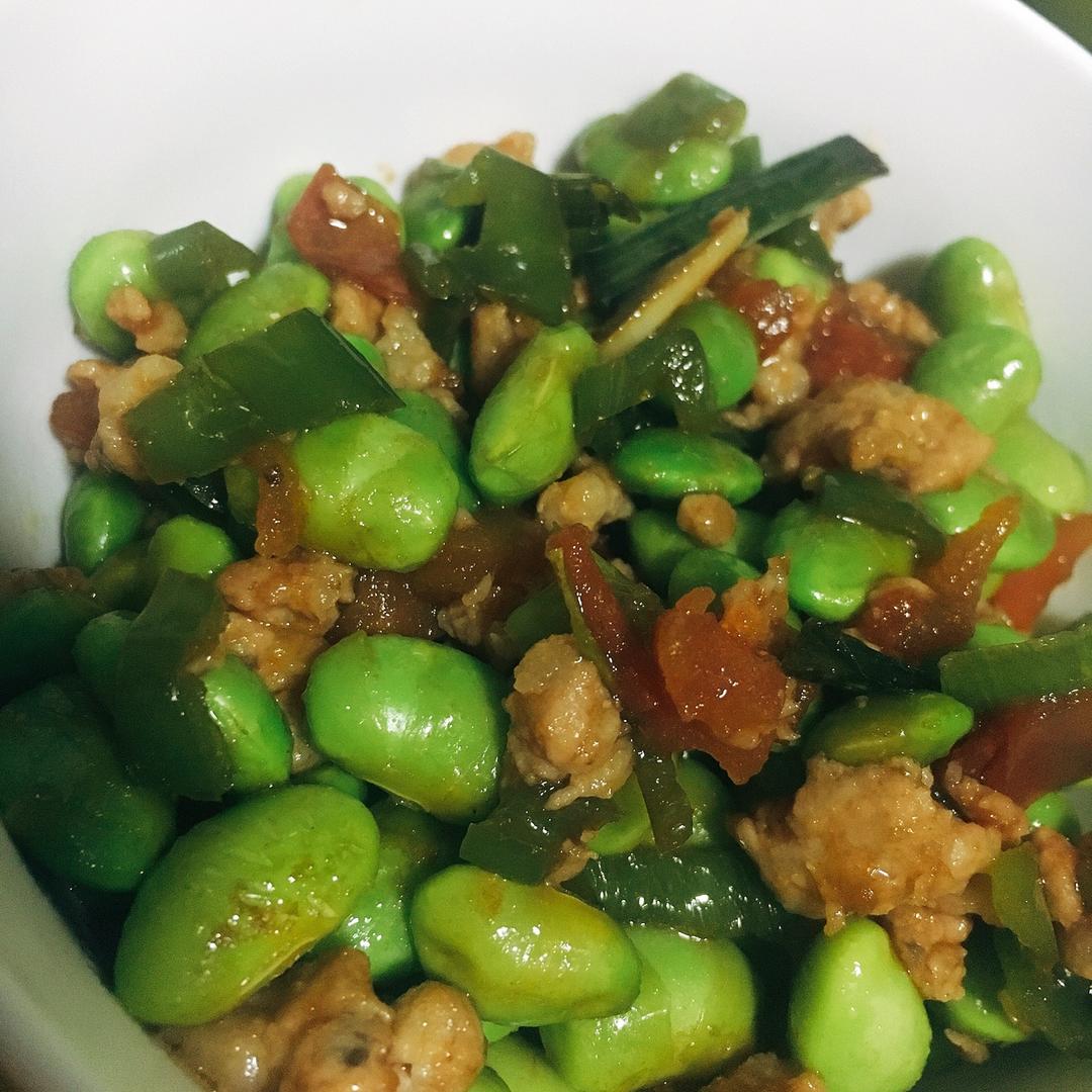 下饭菜 肉末毛豆