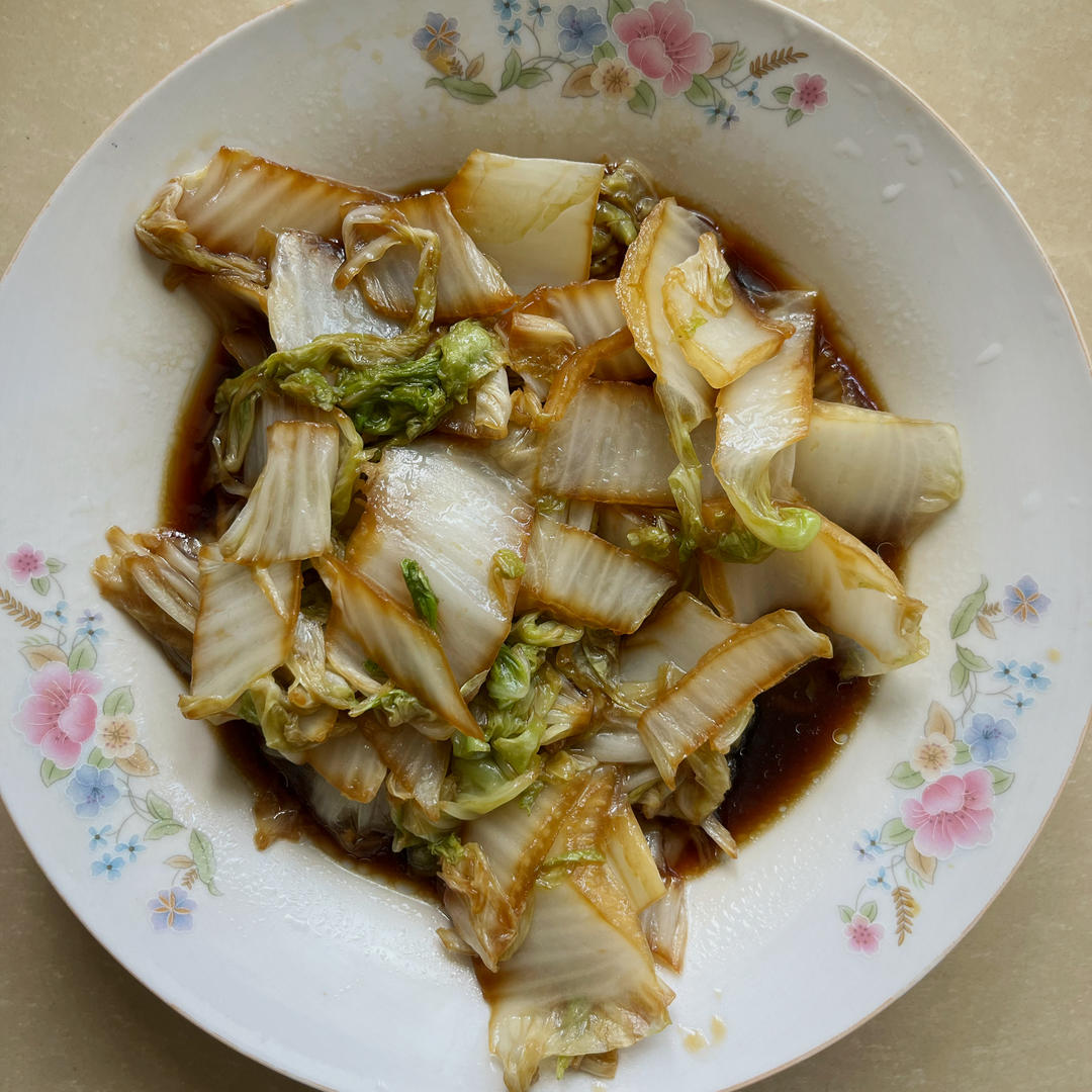 最容易的家常菜之——清炒大白菜