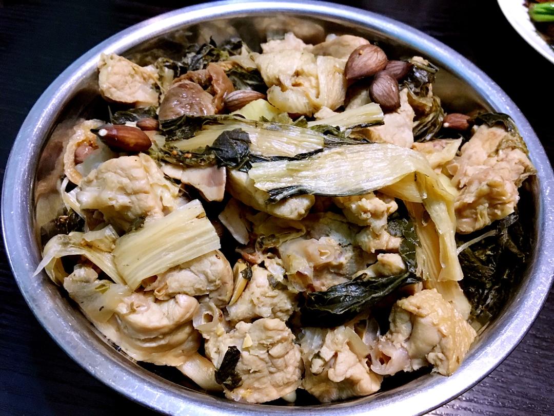 菜干煲猪肺（汤）