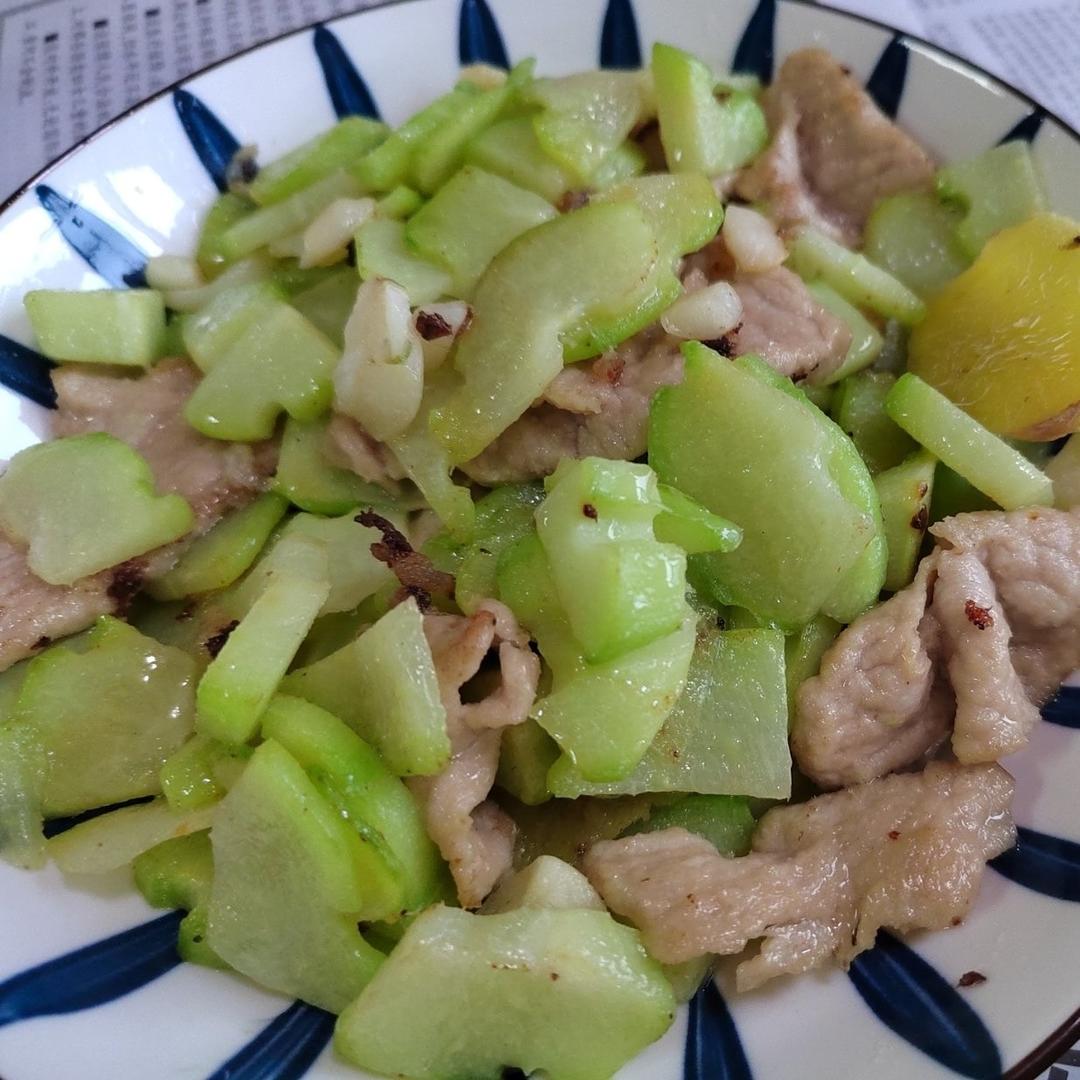 佛手瓜炒肉片