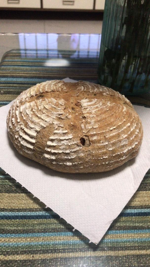 全麦核桃面包---无糖无油