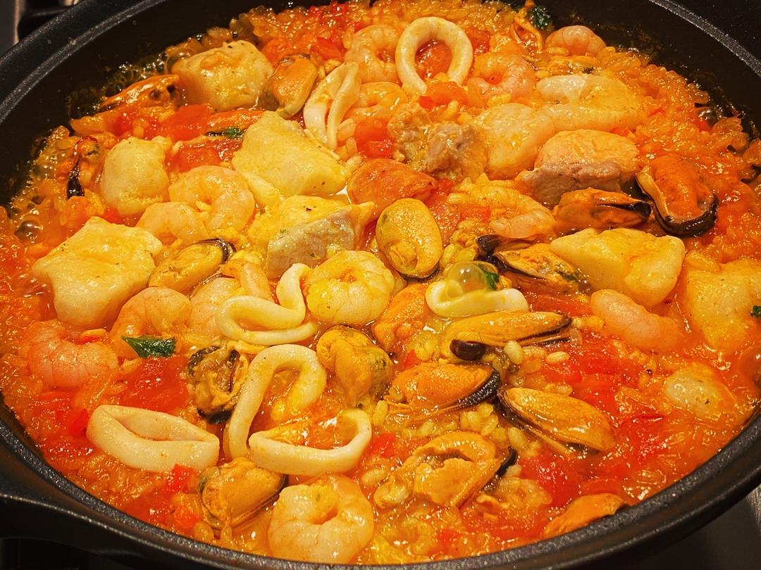 【曼食慢语】Seafood Paella 西班牙海鲜饭