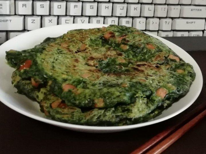 低脂菠菜蛋饼