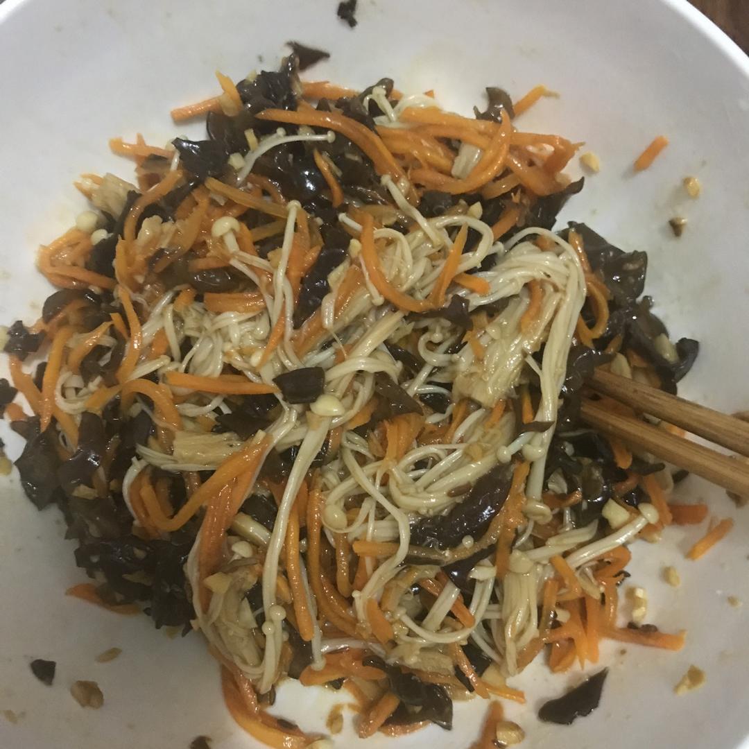 开胃快手菜——凉拌金针菇