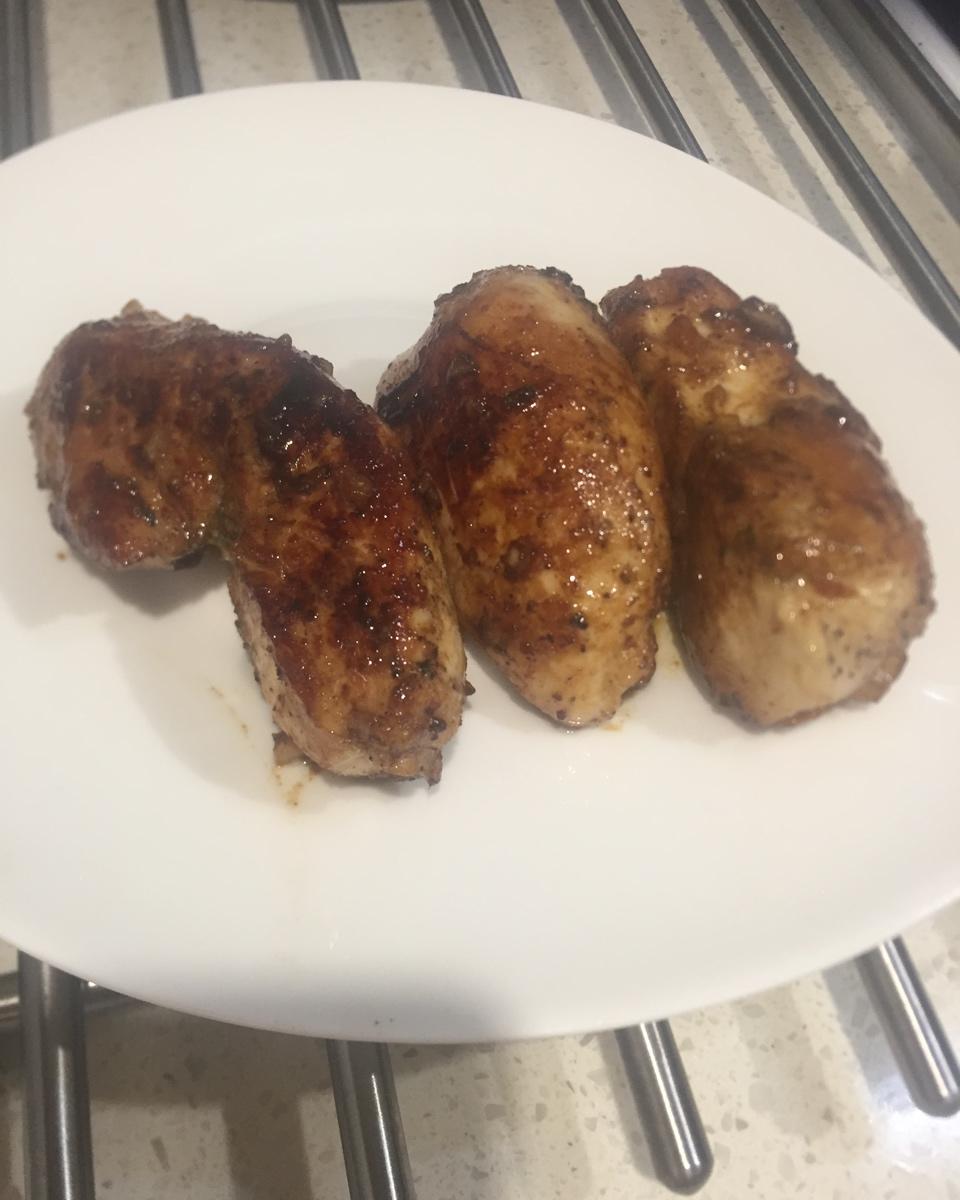 酷炫屌炸天好吃的煎鸡胸肉（香蒜蜂蜜煎鸡胸肉）