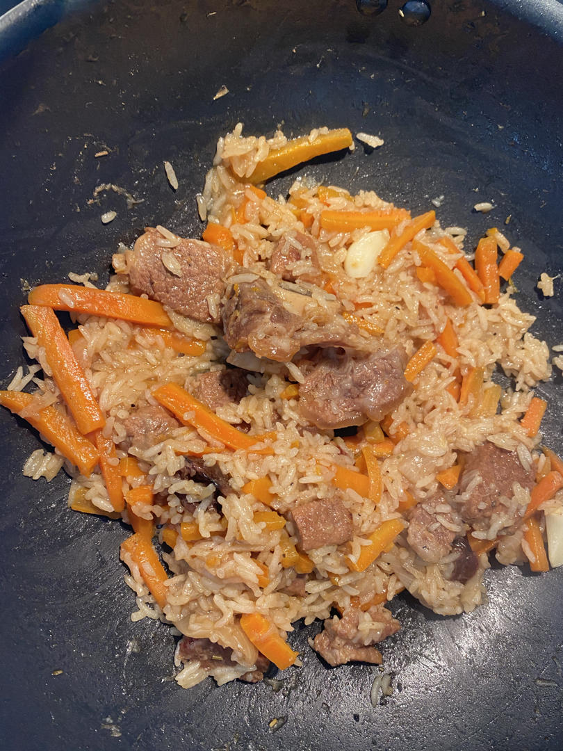 不是新疆但是是斯坦国的超正宗牛肉手抓饭（Plov/Pilaf）