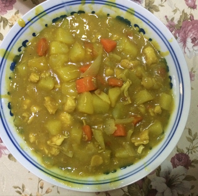 咖喱鸡块饭